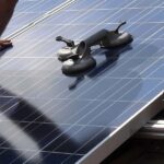 Montage von Solarpanels